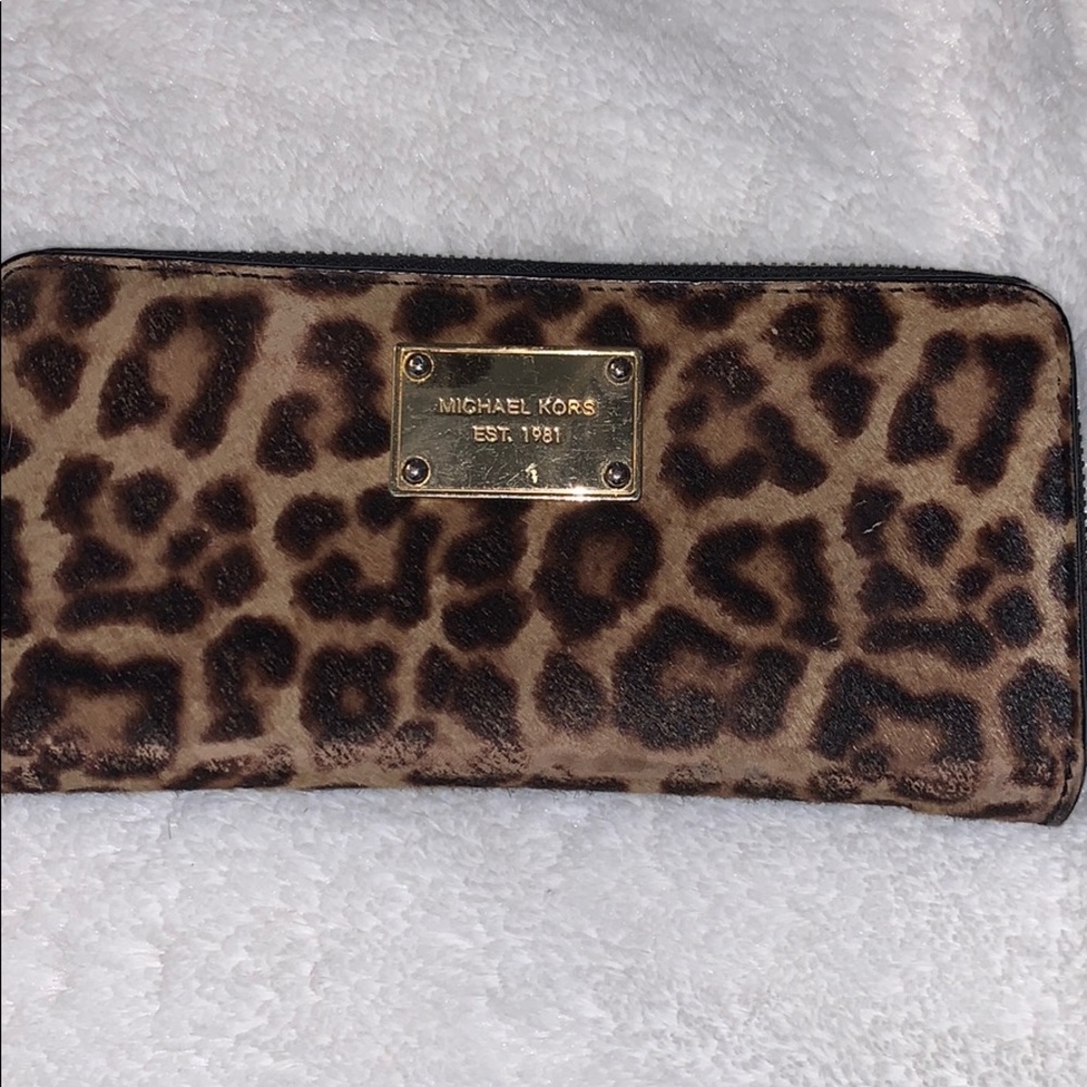 Michael Kors cheetah wallet.